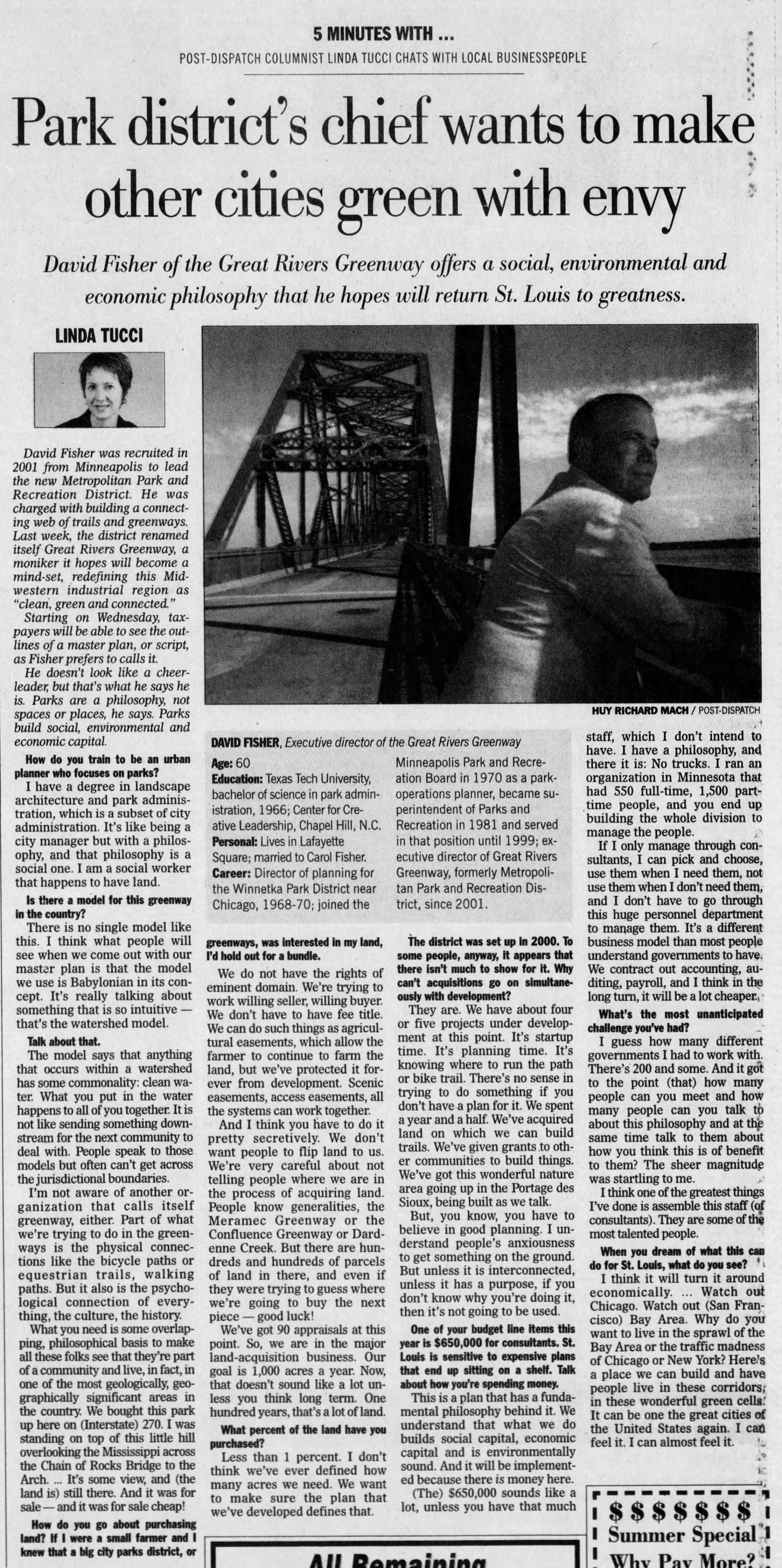 Park district's chief wants to make other cities green with envy
https://www.newspapers.com/image/141532413/