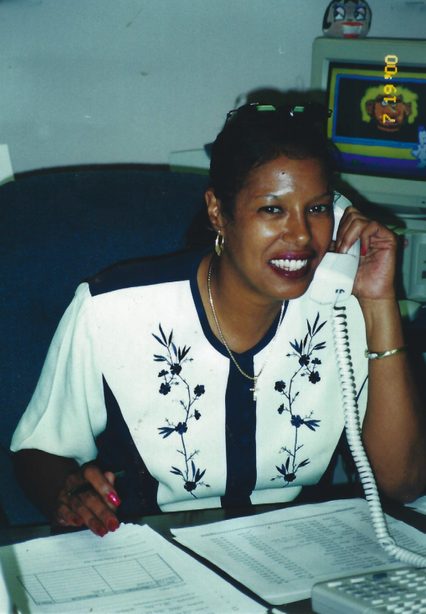 Ellen Reasonover at phone-a-thon