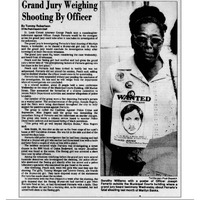 Grand Jury Weighing Shooting by Officer, 1983
